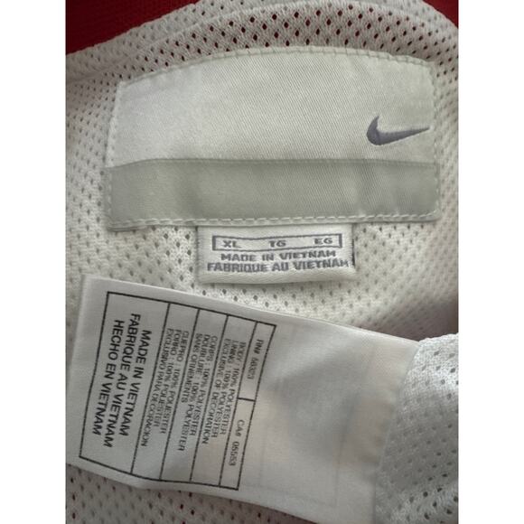 VTG Nike Air Revolution short sleeve zip long jacket white red blue XL - Picture 10 of 16